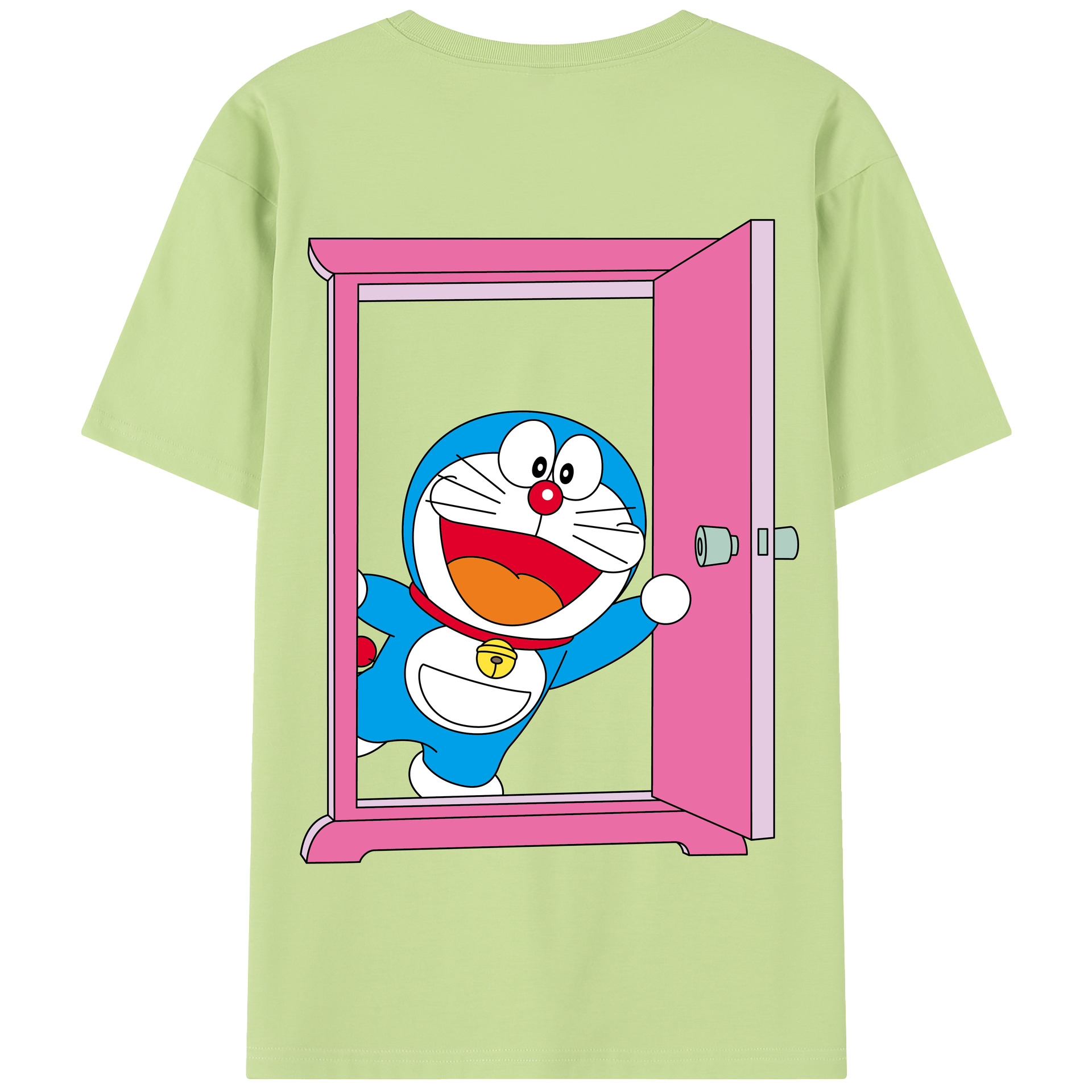 （画像用） ドラえもん Doraemon 綿100％半袖Tシャツ（背面プリント）